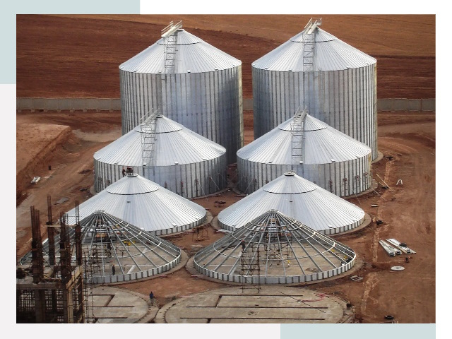 Строительство зерновых силосов в Еманжелинске