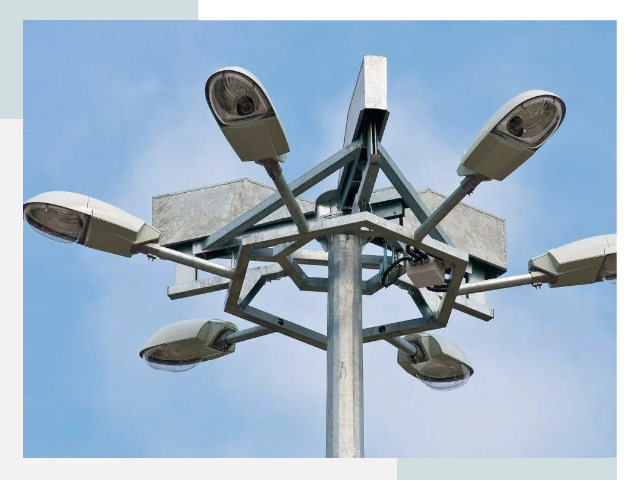 Монтаж осветительных мачт в Еманжелинске