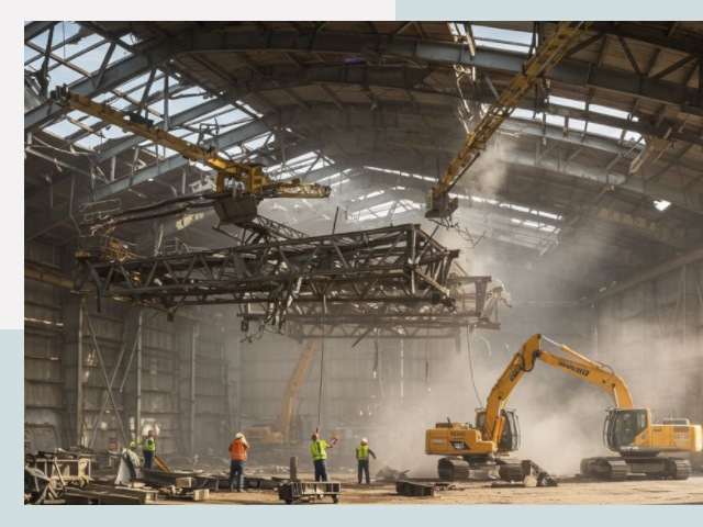 Демонтаж ангаров в Еманжелинске от 616 руб. за м²